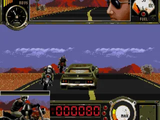 At your left (look how Mel Gibson turns his head to the proper direction).