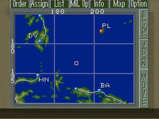 Close up map screen