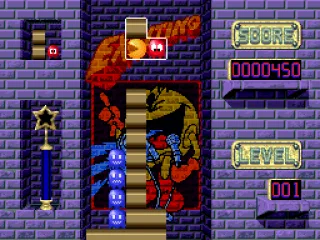 A nice row for Pac-man to eat