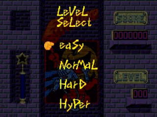 Normal Mode level selection.