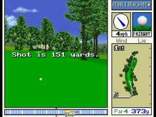 I hit it 151 yards.