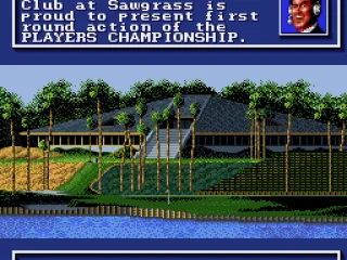 The game features announcers