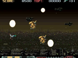 Fire from the background while attacked from the front