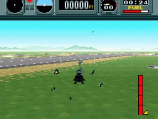 Crashed with the rocketbelt!