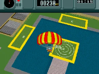 Skydiving part 3: Use the parachute to land on the target