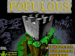 Title screen and main menu