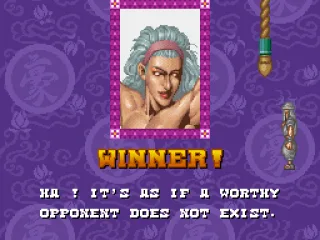 The winner is still looking for a fight.