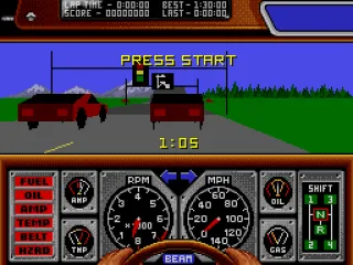 At the start of the race