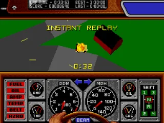 Instant replay of the accident