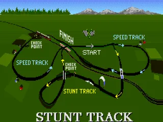 Overview of the stunt track