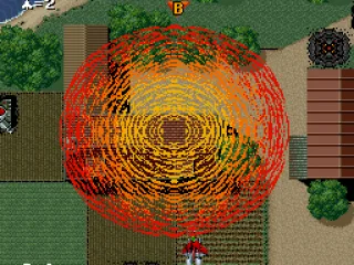 Using the bomb weapon.