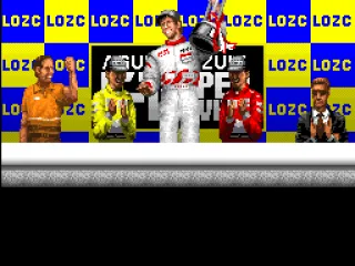 Celebrating. This trophy seems to be heavy. The credits will appear in few seconds. Some MobyGames users dislike screenshots showing the credits. Fortunately this one is not showing anything.