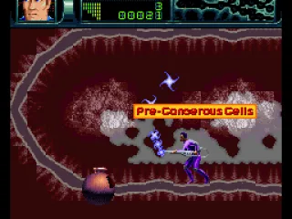 Helpful pop-up labels indicate what you're supposed to mop up