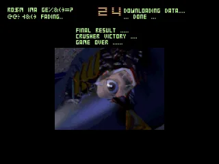 When you are beaten you see the cyborg shut down