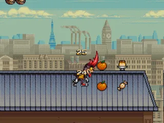 Collect food to gain points.