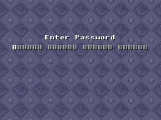 Password screen