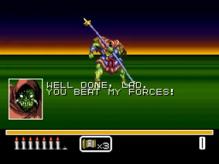 Lenghty talk before the boss fight