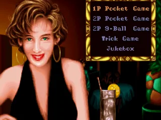 A smiling young woman makes company to you in the menu screen. Nice to meet her!