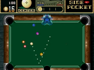 Pay attention: sinking one ball in this (or in other) blue-star hole, you'll enter in a TRICK bonus game after you complete the level.