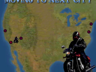 The map shows the player moving to next stage.