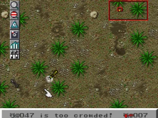 Carrying a pebble.  You can use these to build barriers.