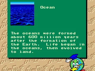 Dictionary information on oceans