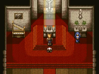 At the church, praying for a successful mission.