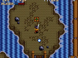 By stepping on those green things, you can release objects.