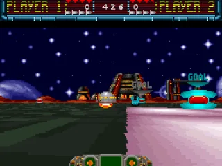 Alot of the game is spent just trying to chase down the hoverball