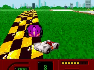 I spun out because of one of these purple guys.