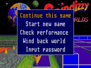 Main menu