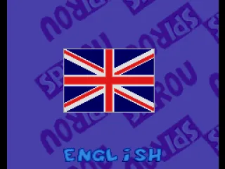 Select your language. English, French, German and Spanish are available.