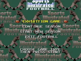Football main menu
