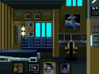 The dorm room of a starfleet cadet. Keep it tidy!