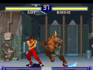 Before beginning any counterattacks, Guy must have some blocking-priority with Birdie's Bull Horn...