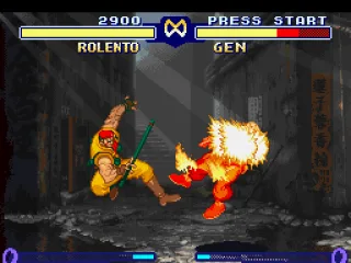 Through his throwing move Deadly Package, Rolento could inflict some