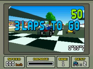 The race begins with a nice tracking shot