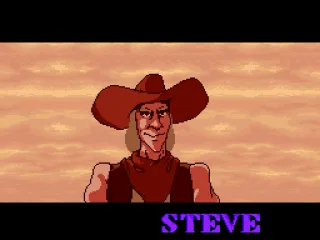 These are the 4 players playable: the first is Steve...