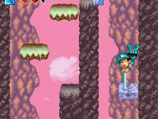 Using a new ability to destroy these rocks