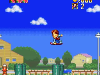 Flying through the air