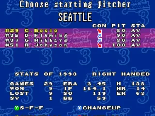 Choosing a starting pitcher