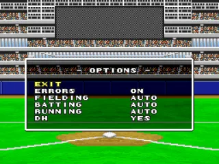 Options before the game starts