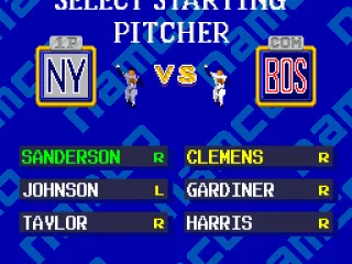 Select the starting pitcher