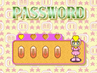 Password screen: insert 4 numbers and continue your journey.