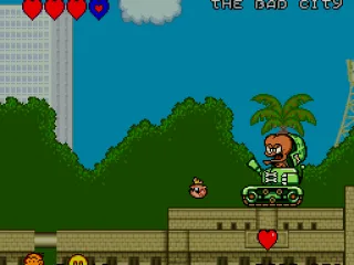 In the city you can destroy buildings.