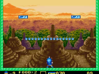 Some levels start with creative scenarios not seen in the coin-op version