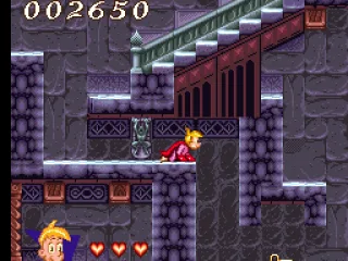 The little boy can crawl under low ceilings