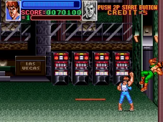 Here he is, finishing the enemy off.