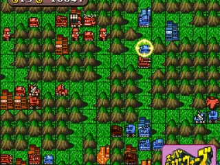 Strategic Map - Red is attacking Blue