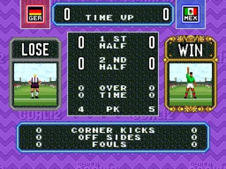 End of the penalty kick stats